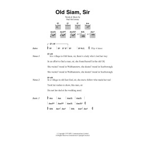 Old Siam, Sir